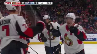 Ottawa Senators VS  Edmonton Oilers | Tkachuk scores off defender