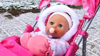 Baby Annabell Doll Morning and Evening Routines Full Episodes: Winter Clothes for Baby Doll