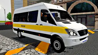 Mercedes Benz Sprinter Bus Driving !  Proton Bus Mods - Proton Bus Simulator Urbano Gameplay