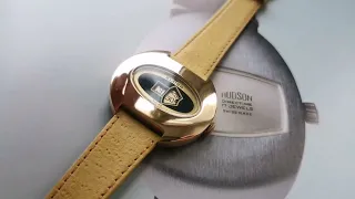 Swiss vintage watch Eloga Digital Jump Hour 1970's. Swiss movement  cal. 420 17 jewels