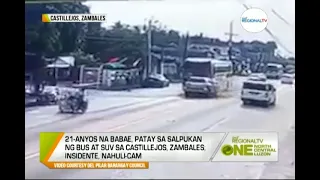 One North Central Luzon: Salpukan ng Bus at SUV, Sapul sa CCTV