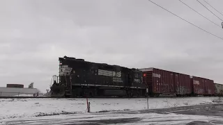 Norfolk Southern High Hood GP38-2 at Oakwood Yard