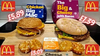 New MCDONALDS Christmas Menu - OUT TODAY !!! - Big & Cheesy, CHICKEN BIG MAC and Cheese Melt Dippers