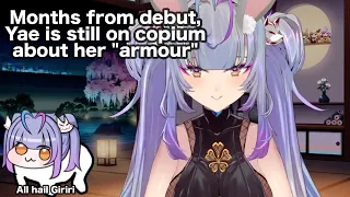 Months from debut, Yae is still on copium about her "armour"