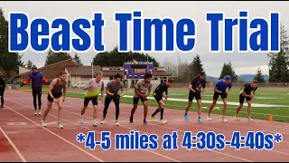 Becoming a Beast Episode 8: 4-5 MILE TIME TRIAL *4:30s-4:40s pace*