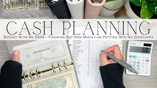 Budget With Me $606 | Cash Planning for the Week How Much I Am Putting Into My Cash Envelopes