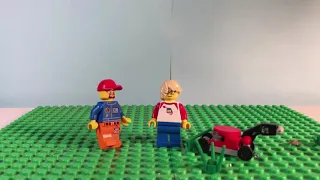 LEGO Lawn Mower trouble stopmotion