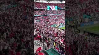 England fans v Germany Euro 2020 Wembley - Sweet Caroline