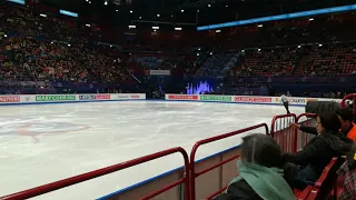 ALIONA SAVCHENKO/BRUNO MASSOT WARM-UP BEFORE SP - WORLD FIGURE SKATING CHAMPIONSHIPS 2018