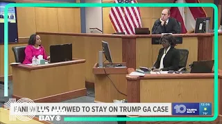 Judge rules on if Georgia DA Fani Willis can stay on Trump election case