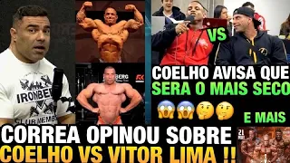 CORREA AVALIA LUCAS COELHO E VITOR LIMA - COELHO DIZ PARA VITOR LIMA QUE SERÁ O MAIS SECO E MAIS