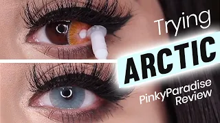 Uris Arctic Series Colored Contacts Try-On | PinkyParadise