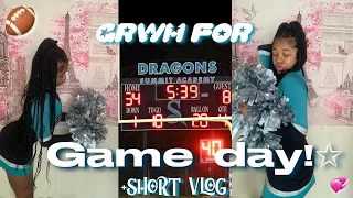 GRWM: Game day cheer vlog!! (First home game)!!Day in my life of a cheerleader-HS edition-Kaelariee