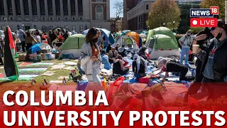 Columbia Uni Drops Deadline For Dismantling Pro-Palestinian Protest | Columbia University LIVE |N18L