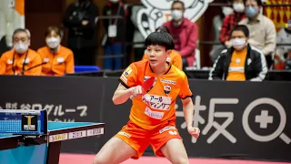 チェンイーチン Cheng I-Ching  Tインタビュー 九州アスティーダ vs  トップおとめピンポンズ名古屋  ノジマTリーグ2022-2023 【卓球 Tリーグ公式】