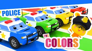 What color is this Police Car? | Learn the colors with Titounis