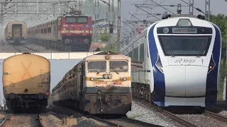 700K Subscribers SPL Video | High SPEED PERFECT Crossing TRAINS PART -7 | Diesel vs Electric | I R