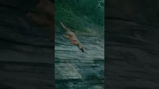 EPIC Dino Dive OFF CLIFF!