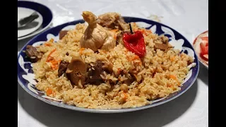 Real Uzbek Plov! Made by Master Plov maker!