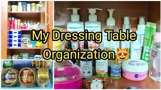 My dressing table organization in tamil😇|How to organize well |Tips & tricks for better organization
