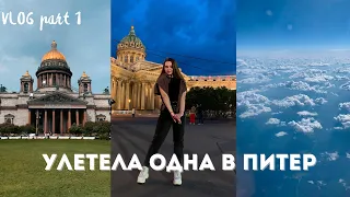 УЛЕТЕЛА В ПИТЕР ОДНА!!! | vlog part 1