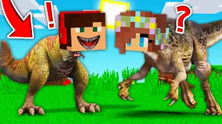 MINECRAFT ALE JESTEŚMY DINOZAURAMI PRZEZ 24H?! GPLAY & LUMI