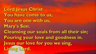 Lord Jesus Christ (Tune: Living Lord - 4vv) [with lyrics for congregations]