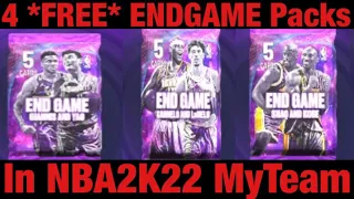 How To Get 4 *FREE* Endgame Pack In NBA 2K22 MyTeam