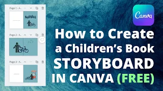 How to Create a Children's Book Storyboard • CANVA • Free!!