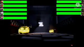 Salvaged VS FNAF 4 (Halloween) with Healthbars