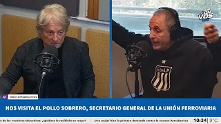 Pollo Sobrero: "En los trenes no hay plata ni para limpiar los baños. El vaciamiento es total"