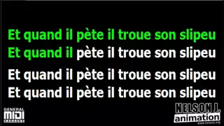 Karaoké - Sébastien Patoche - Quand il pète, il troue son slip