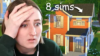 Can I build a micro home for 8 Sims?