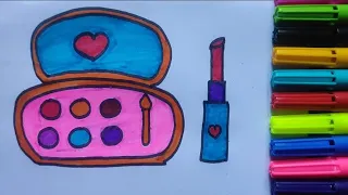 Easy Makeup Set Drawing for Kids | Learn how to draw Makeup set | Easy Drawing #kidsvideo #makeup