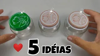 5 IDÉIAS INCRÍVEIS COM POTES DE PAPINHA 💕