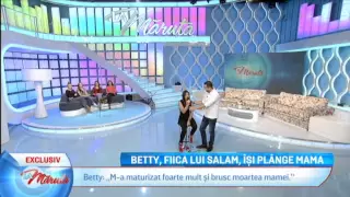 Betty Blue, Fiica lui Florin Salam, dedicatie pentru mama