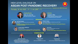 High Level Dialogue on ASEAN Post-Pandemic Recovery (Part1)