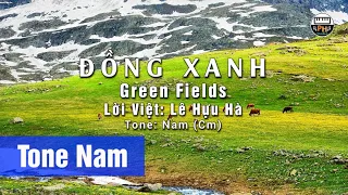 Đồng Xanh | Karaoke | Tone Nam | Beat Chuẩn