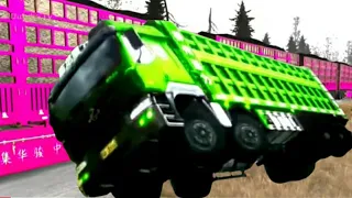 Mobil Kontrainer Dump Truk Oleng Joget Lucu Lorry Videos || Truck Dance Funny Dj Tok tok Xe Tải Nhảy