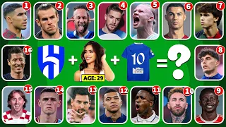 (Part 1) Guess WIVES/GIRLFRIENDS of football players,Ronaldo, Messi, Neymar|Mbappe