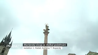 Mariánský sloup na Staroměstském náměstí byl požehnán