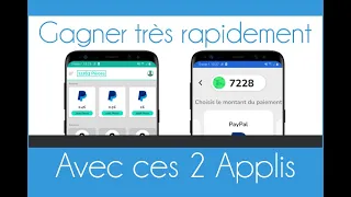 Les 2 meilleurs Appli Android pour gagner de l'argent Paypal rapidement