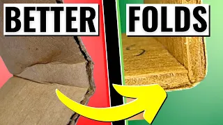 How to Fold Straight Lines in Cardboard (cardboard basics)