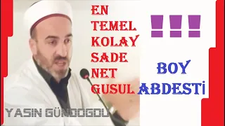 EN KOLAY - EN BASİT ! 1 dk 52 sn' de GUSÜL Abdesti Nasıl Alınır !?