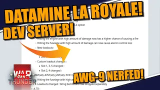 War Thunder DEV SERVER DATAMINES! Minor changes in FM's and DM's! & other cool stuff!