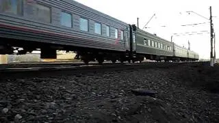 ТЭП70-0045 с поездом Великие луки-Санкт Петербург