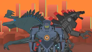 Pacific Rim | All battles with Gipsy Danger | Animation