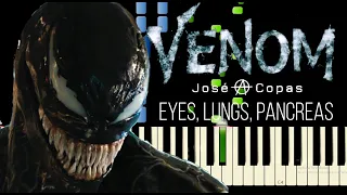 Venom - Eyes, Lungs, Pancreas | Main Theme (Piano Tutorial + Sheet Music)