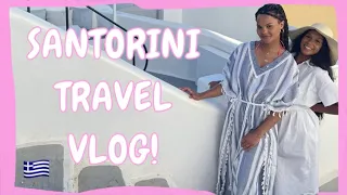 santorini travel vlog | 25th bday in greece with twin | PART 1 (fira, oia, perissa, hike, nightlife)