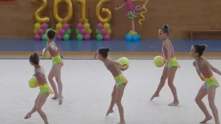 Грация-2016 упражнения с мячом